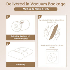 EHEYCIGA Fluffy XXL crate pad in crate provides secure, calm resting space.