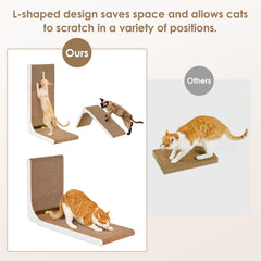 EHEYCIGA indoor cat relaxation scratcher helps cats lounge after play.