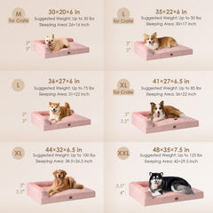 EHEYCIGA memory foam egg crate top cushions joints for elder dogs