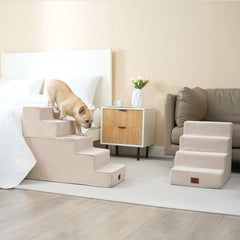 EHEYCIGA non-slip base keeps the stairs steady on indoor floors.