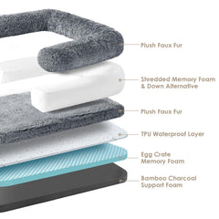 EHEYCIGA non-slip bottom keeps bed stable on smooth floors