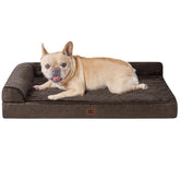 EHEYCIGA orthopedic dog bed shows egg crate foam for added cushioning.