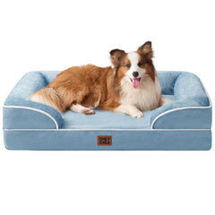 EHEYCIGA orthopedic dog bed large front view with supportive memory foam.