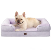 EHEYCIGA orthopedic dog bed lilac with memory foam for joint comfort
