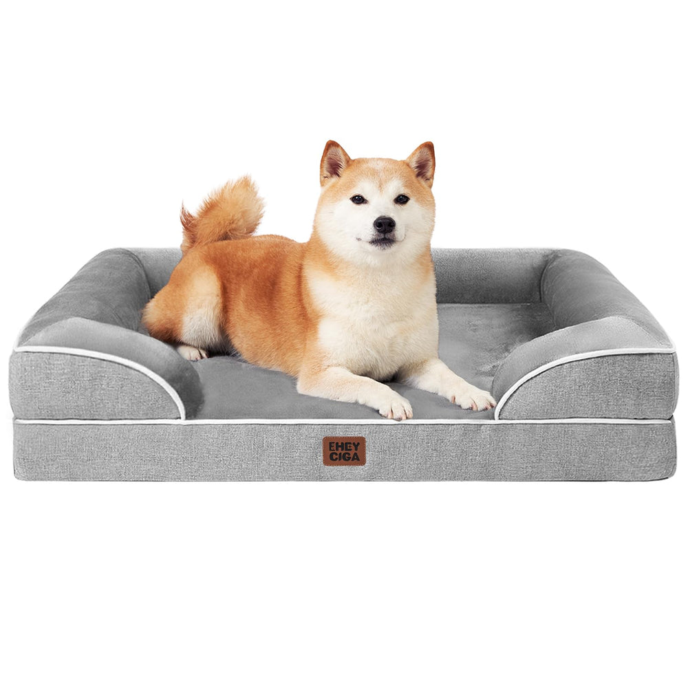 EHEYCIGA orthopedic dog bed with memory foam for large dogs offering joint relief.