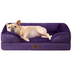 EHEYCIGA orthopedic dog bed memory foam surface supports joints for medium dogs