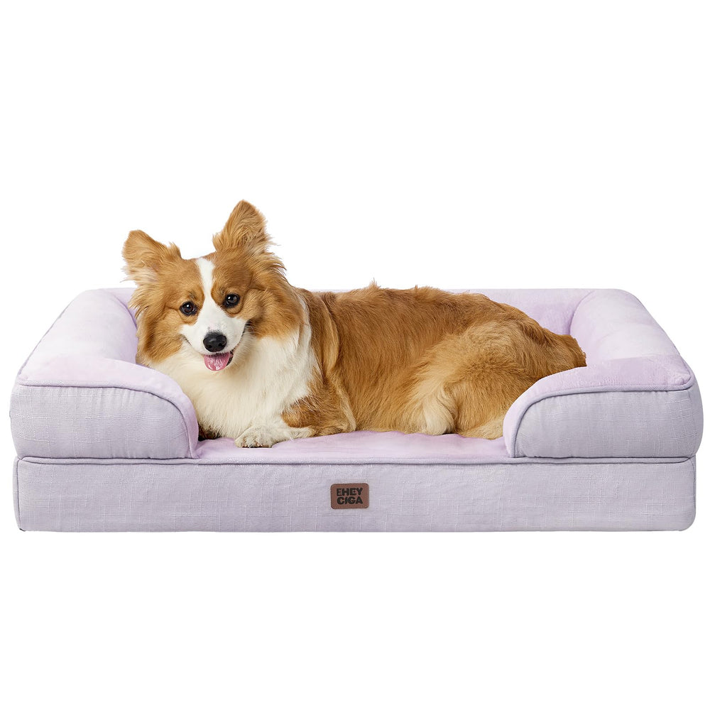 EHEYCIGA orthopedic dog bed with memory foam provides joint support for aging dogs.