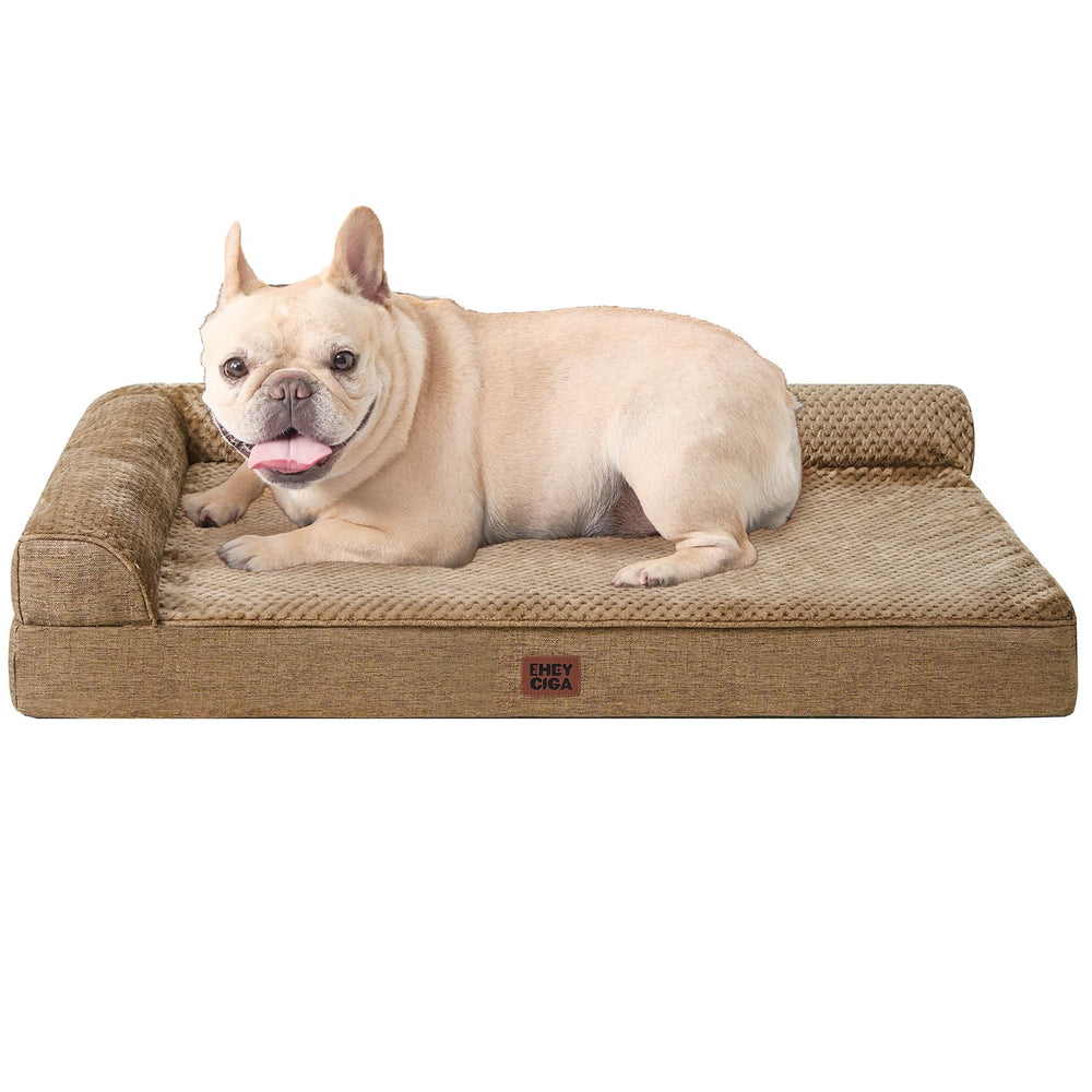 EHEYCIGA orthopedic dog bed with memory foam for cushioned joint support.