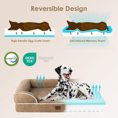 EHEYCIGA bed features a non-slip bottom to stay in place