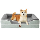 EHEYCIGA orthopedic dog bed overview for large breeds, showing sturdy design.