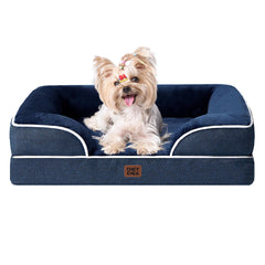 EHEYCIGA orthopedic bed for small dogs with waterproof cover eases cleaning and maintenance.
