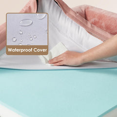 Waterproof cover close-up on EHEYCIGA bed interior protection