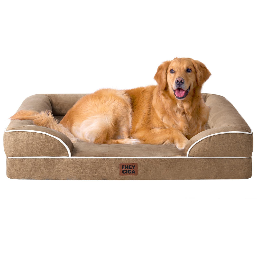 EHEYCIGA orthopedic dog bed XL with waterproof cover supports large dogs comfortably