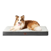 EHEYCIGA orthopedic XL dog bed with beige cover offers enhanced comfort for large dogs