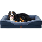EHEYCIGA orthopedic XL memory foam bed close-up showing plush surface and support