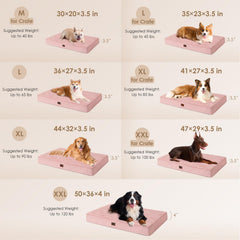 EHEYCIGA orthopedic XL dog bed sherpa top conveys cozy, plush texture