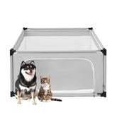 EHEYCIGA puppy playpen setup view showing spacious enclosure for safe training.