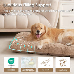 EHEYCIGA reversible kennel pad with soft fur side for anxious pups.