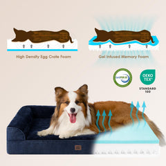 EHEYCIGA soft flannel sleeping surface for cozy naps.