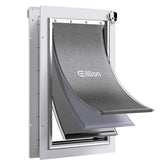 Eillion large dog door with aluminum frame enables easy outdoor access for big dogs.
