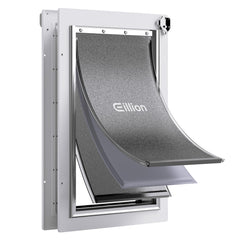 Eillion large dog door with aluminum frame enables easy outdoor access for big dogs.
