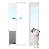Eillion XLarge dog door sliding glass frame shows durable all-metal construction.