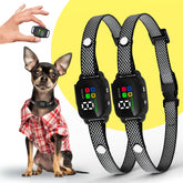 ELECANE 2-pack bark collar for small dogs, promoting calm walks