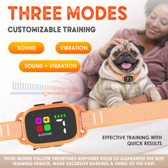 ELECANE Bark Collar with 7 sensitivity levels for customizable training responses.