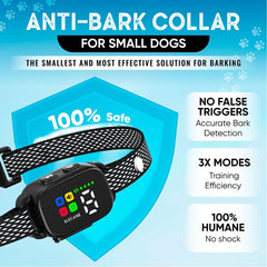 ELECANE no-shock bark collar, rechargeable and easy to use