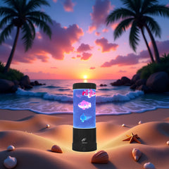 Elegantoss Lightahead lamp color-changing mode with seven vivid colors displayed.