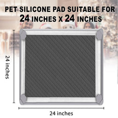 ELEGX dog pad clip system keeps pads in place during busy training sessions.