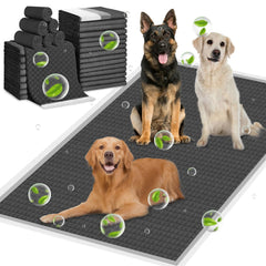 ELEGX extra large pad with charcoal black side absorbs urine efficiently for potty training.