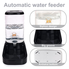 Elevon gravity food dispenser close-up, safe eco-friendly materials for pets.