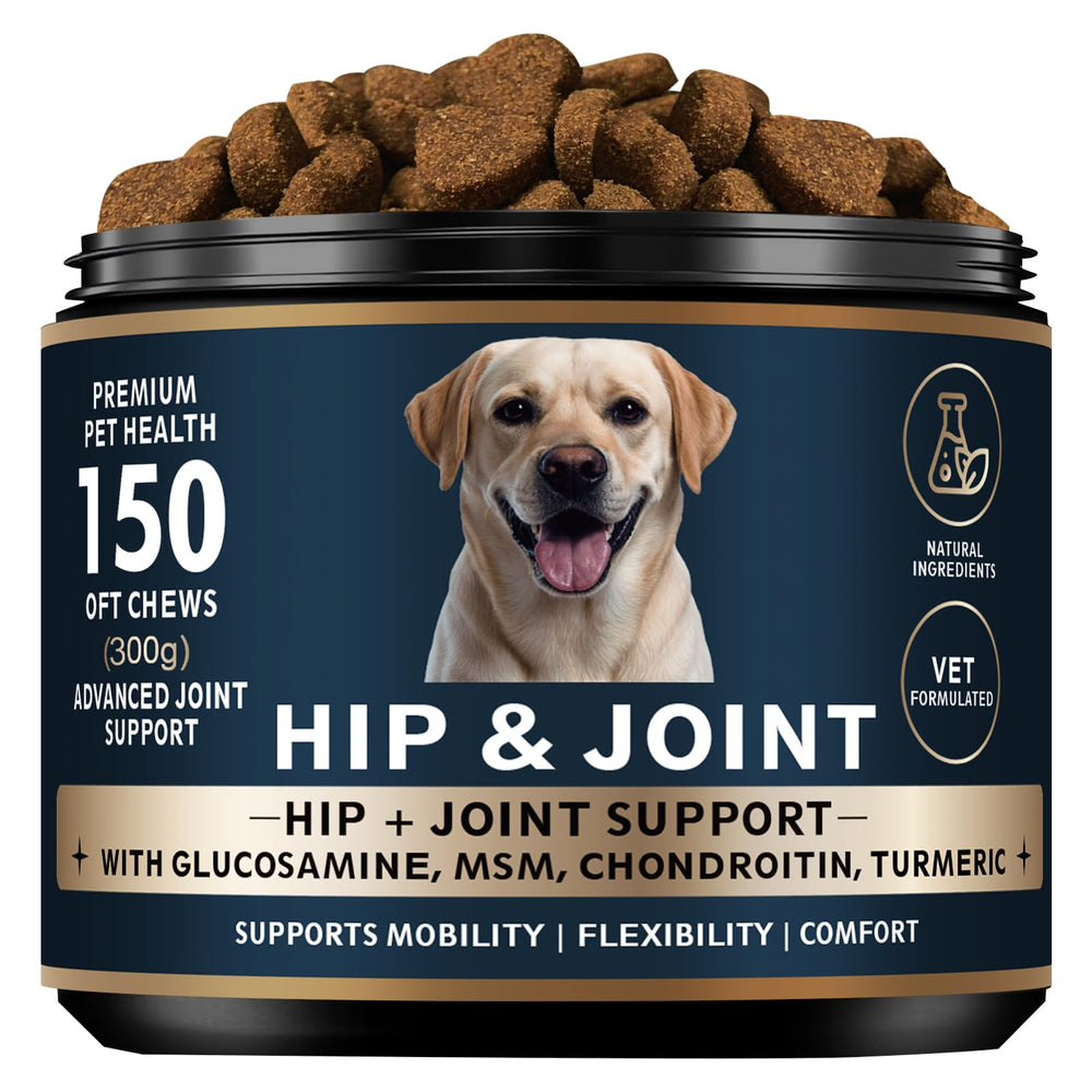 ELEVTC Glucosamine for Dogs bottle shows joint support formula for daily use