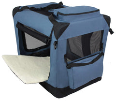 EliteField 3-Door Soft Crate side door enhances light and breathability.