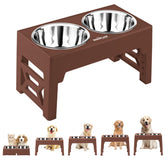 EliteField elevated dog bowls assembly with stable multi-support legs for steady feeding.