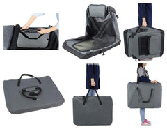 EliteField soft crate folds down to 3 inches for compact transport.