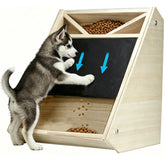 Elixique dog nail scratch board top view with treat-dispensing surface for gentle filing