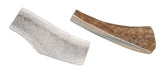 Elkhorn Premium Chews: medium split elk antlers, 2-pack, ideal for moderate chewers.