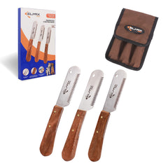 Elmax Pro professional stripping knife with rosewood handle for precise coat work.