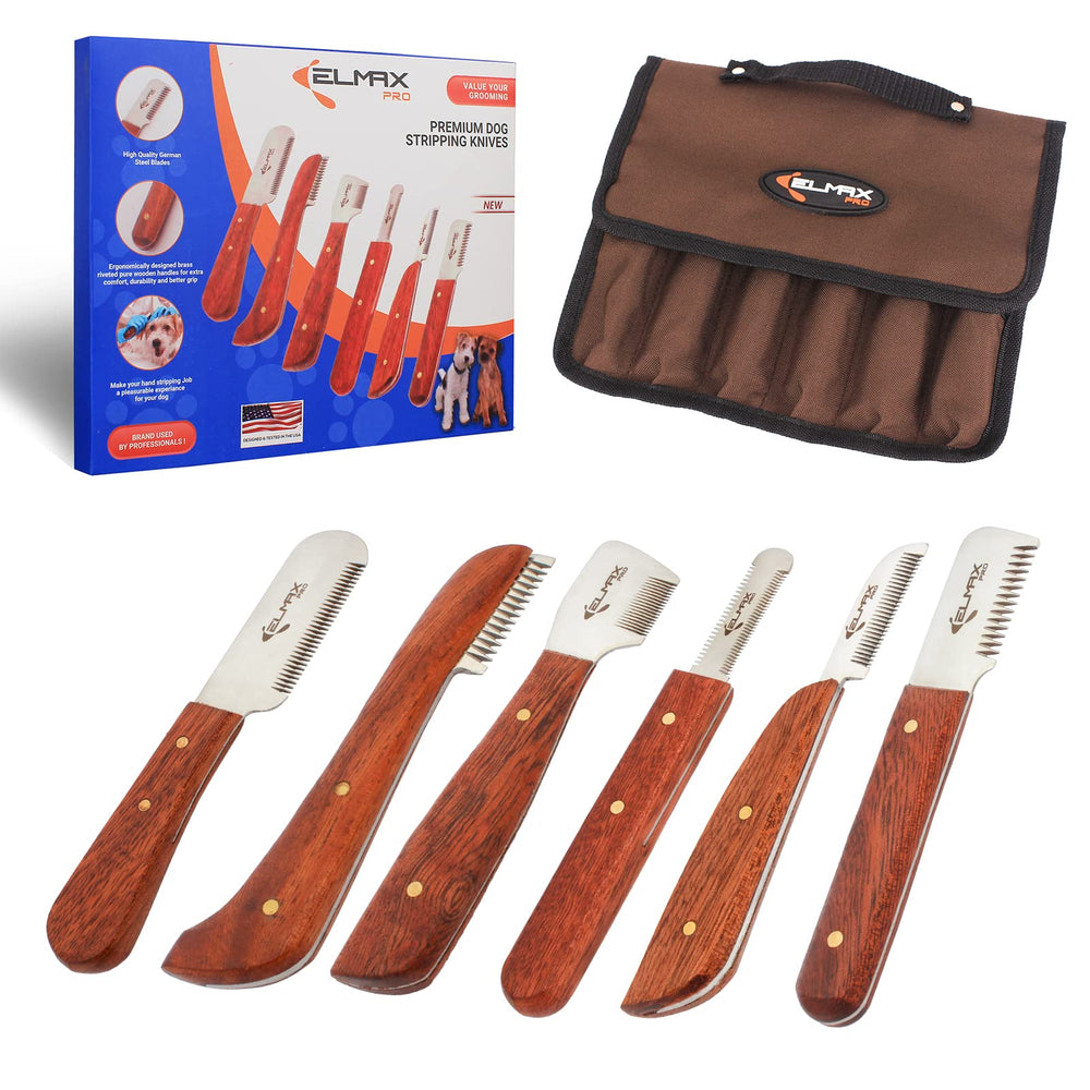 Elmax Pro stripping knife pack-6 blades for versatile undercoat removal