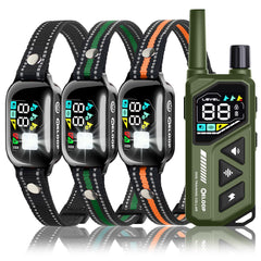 ELOOP AI smart dog collar with remote pairing for three dogs for multi-dog training