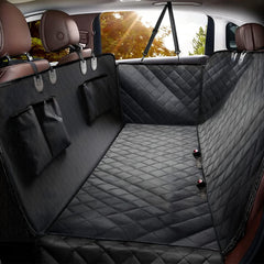 Elouta dog car seat cover backseat waterproof keeps spills and hair off upholstery.
