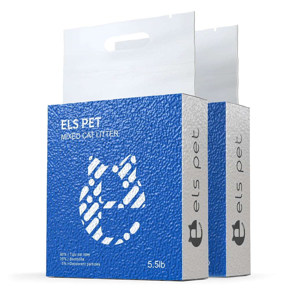 ELS PET clumping litter 2-pack packaging highlighting value and convenience
