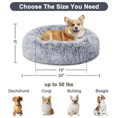 ELSKER&HOME calming bed gradient blue outer view shows round shape for pets.