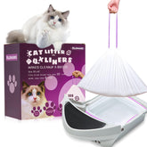 Elzrghs drawstring litter bag for self-cleaning boxes with easy sealing.