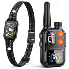 Emdoro 2-in-1 dog bark collar with remote for flexible outdoor training.