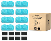 Emdoro 8-pack filters and sponges for the 3.2L fountain help keep water clean and fresh.
