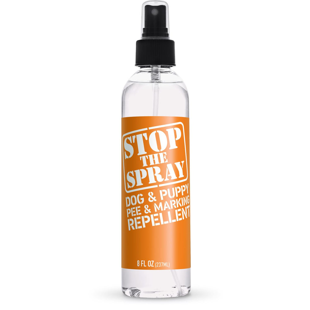 Emmy's Best EBPP Stop the Spray bottle deters dog markings on furniture.