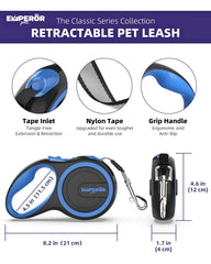 Emperor Pets anti-slip handle provides comfortable grip during long walks